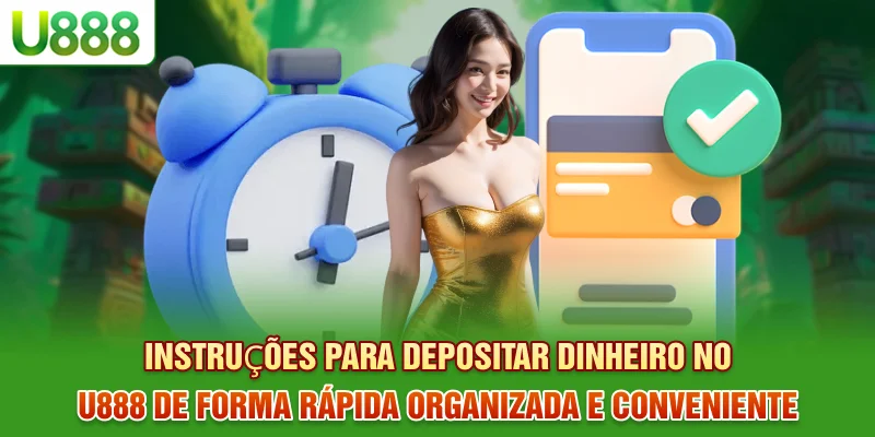 Instruções para Depósito U888 de forma rápida, organizada e conveniente